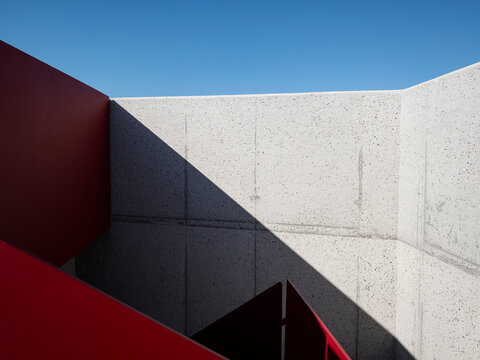 red staircase