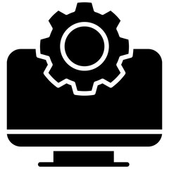 Setting computer glyph icon