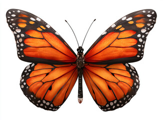 Obraz premium Colorful butterfly on white background