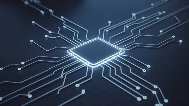 Central processing unit circuit board technology digital