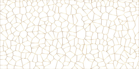 Obraz premium Abstract golden hexagon graphic ornament. arabian Stylish Seamless pattern on white background. Creative design. Design for book, notebook and calendar covers. high quality textile design, vector . 