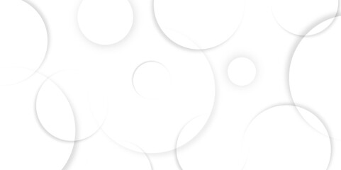 Abstract background with circle white abstract geometric background with soft light white paper circles in design .Gray abstract. Modern design background for report and project presentation template.