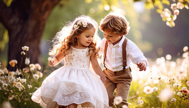 Memories of Childhood: Fun Times for a Little Boy and Girl Who Are Best Friends 129