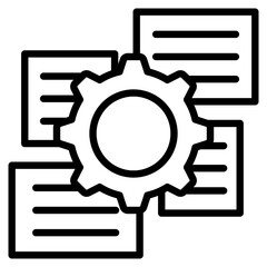 Execution Plan line icon