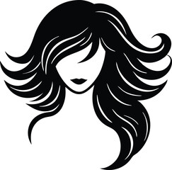 woman hair vector