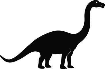 brontosaurus silhouette vector