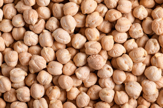 Organic chickpeas texture background