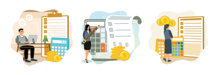 Entrepreneurs manage company finances, calculate estimates and plan the financial to keep balanced.