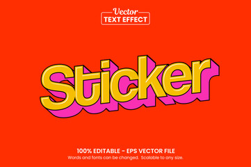 Retro vintage text effect, Editable text effect