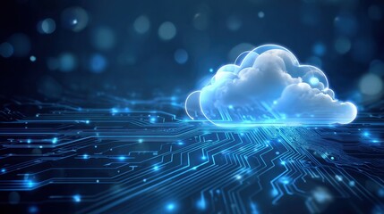 Cloud Computing Technology Illustration