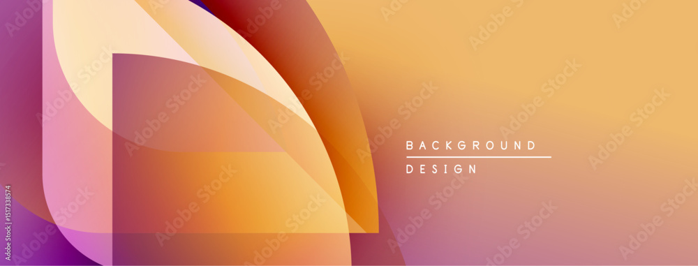 Poster Abstract gradient background. Warm colors blend, creating dynamic visual effect. Modern design suitable for digital projects.