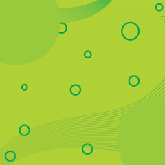 A green background with a lot of circles