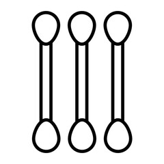 Cotton Buds outline icon