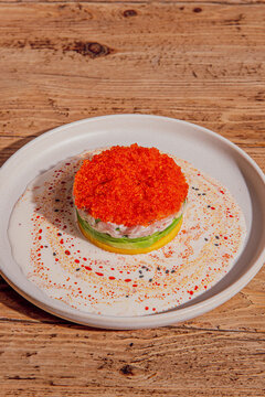 Ceviche-Style Potato Causa