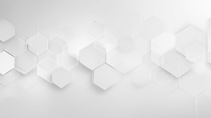 Free abstract hexagonal white background wallpaper template