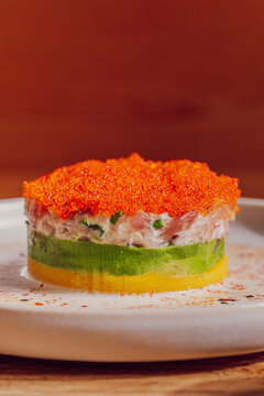 Ceviche-Style Potato Causa