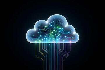 Abstract cloud computing circuit board technology