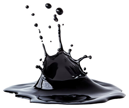 Black liquid splash modern abstract dynamics.