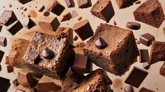 Chocolate Brownie Explosion: A Deliciously Decadent Dessert Photography
