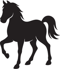 Silhouette of a Horse, Horse icon, running horse, 