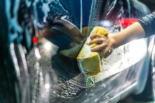 Night Car Wash Scene