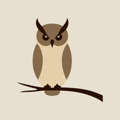 An eye-catching vector artwork of a stylized owl with vibrant patterns, placed on a white background, perfect for modern art and educational themes.