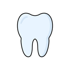 tooth logo, tooth icon on transparent background