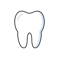 tooth logo, tooth icon on transparent background