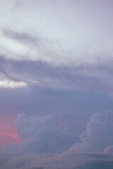 Dramatic Sky with Clouds at Sunset