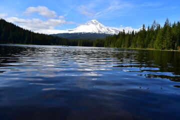 Trillium Lake in Mt. Hood National Forest, Oregon