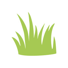 Grass silhouette vector illustrations isolated on white background