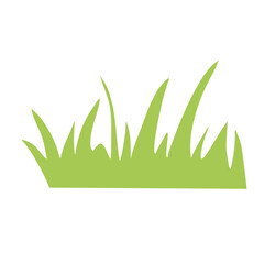 Grass silhouette vector illustrations isolated on white background