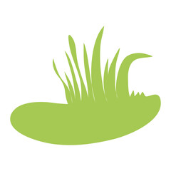 Grass silhouette vector illustrations isolated on white background