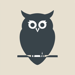 Obraz premium A creative vector artwork featuring a playful owl surrounded by whimsical elements, contrasted beautifully against a pure white background for a joyful effect.