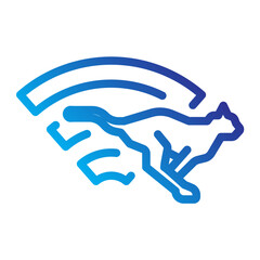 Cheetah with signal strength