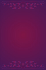 Elegant purple gradient background with floral frame