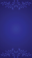 Elegant blue floral frame background design