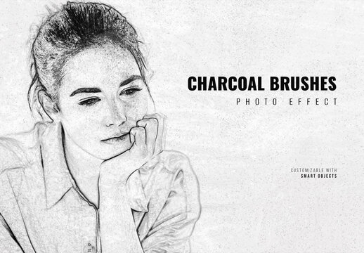 Charcoal Brushes Photo Effect