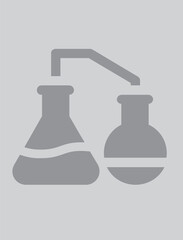 
beaker ICON LOGO RELATED TO ALCHEMY AND LABORATORY