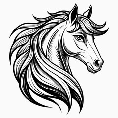 horse head silhouette