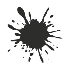 Black ink splatter vector design element for graphic design projects and creative art illustrations use 100 silhouette