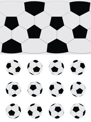 Soccer Ball Spinning Frame Sequence and Texture Vector