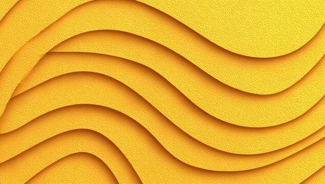 Abstract yellow wavy textured background
