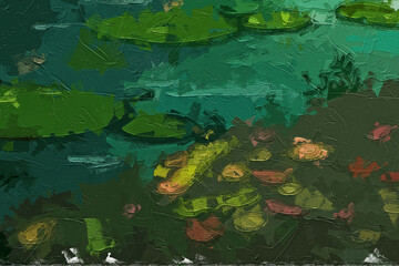 Various oil paintings, flowers, goldfish, cats, dogs, lotus leaves, fruits, ducks, butterflies, landscapes, chrysanthemums, crescent moons