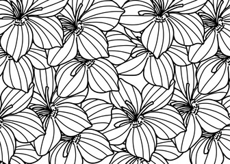 seamless pattern with  Saffron flowers