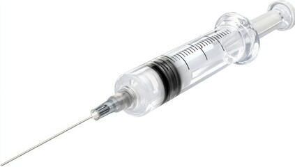Clear medical syringe