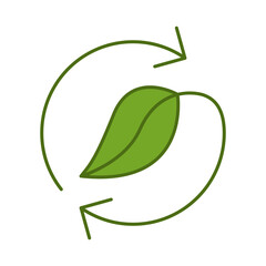 Green Energy Line Icon. Concept of Green Technology, Climate Change, Global Warming, CO2 Neutral Editable Stroke Icon