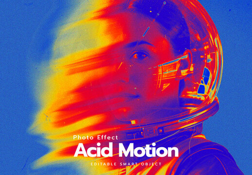 Acid Motion Blur Photo Effect