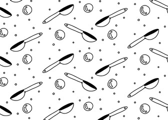 seamless pattern with spoon 