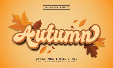 Hello Autumn Text Effect